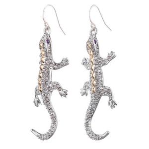 ALEXIS BITTAR • Crystal Encrusted Lizard Earrings